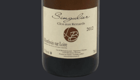 Lise & Bertrand Jousset Montlouis-sur-Loire 'Clos Aux Renards' Singulier label