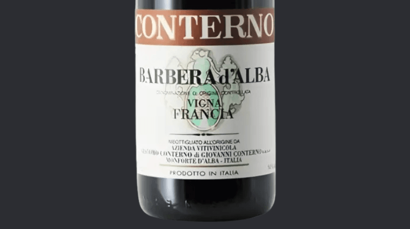 Giacomo Conterno Barbera d’Alba Vigna Francia label